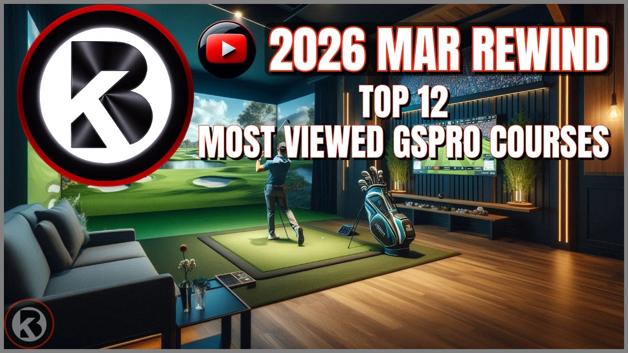 Обзор марта 2026 г. - 12 самых просматриваемых курсов GSPro