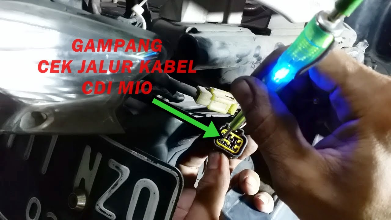 jalur kabel CDI mio , cek pengapian mio bermasalah