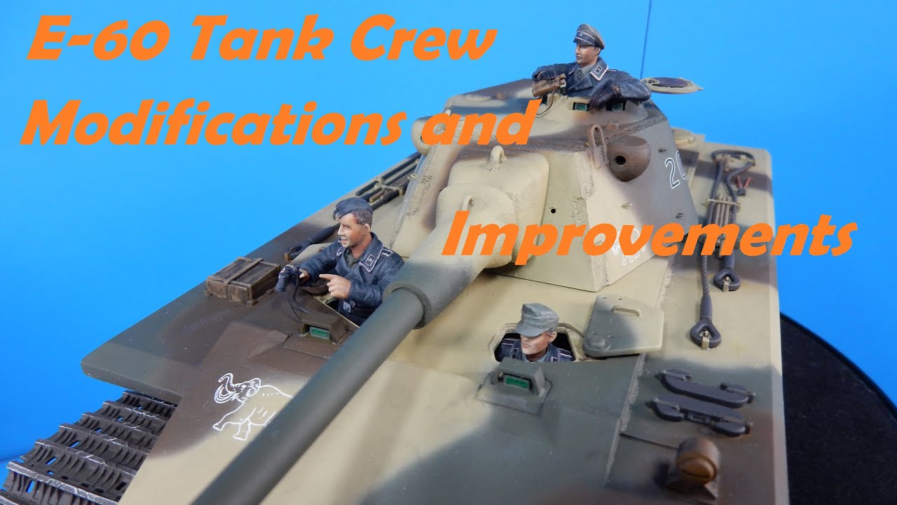 1/35 E-60 Tank Crew - Light conversions, improvements and some painting