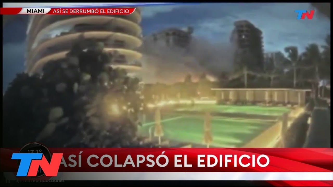 DERRUMBE EN MIAMI: ASÍ COLAPSÓ EL EDIFICIO.