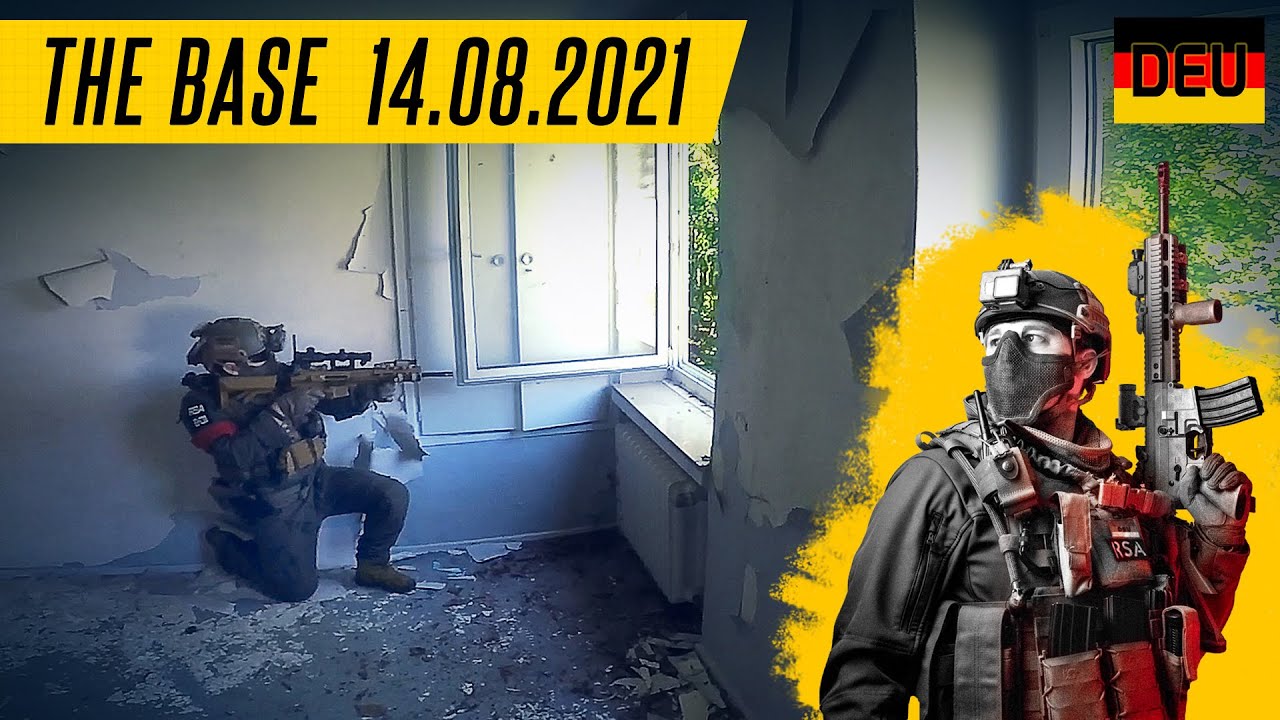 Airsoft auf The Base - Weeze | Teamplay mit Funk | TEIL 1v2 Gameplay vom 14.08.2021 [FullHD/60p]