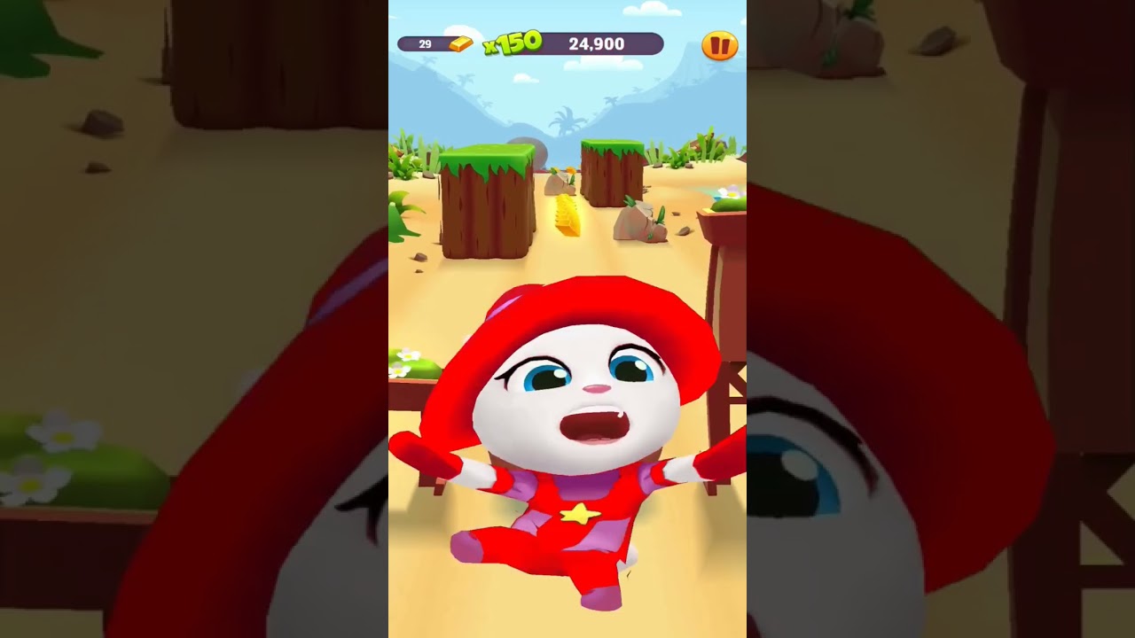 TALKING TOM GOLD RUN LIGHT VS ORANGE VS RED WITCH ANGELA LAVA VS ROCK FALLS SUPERSPEED GAMEPLAY