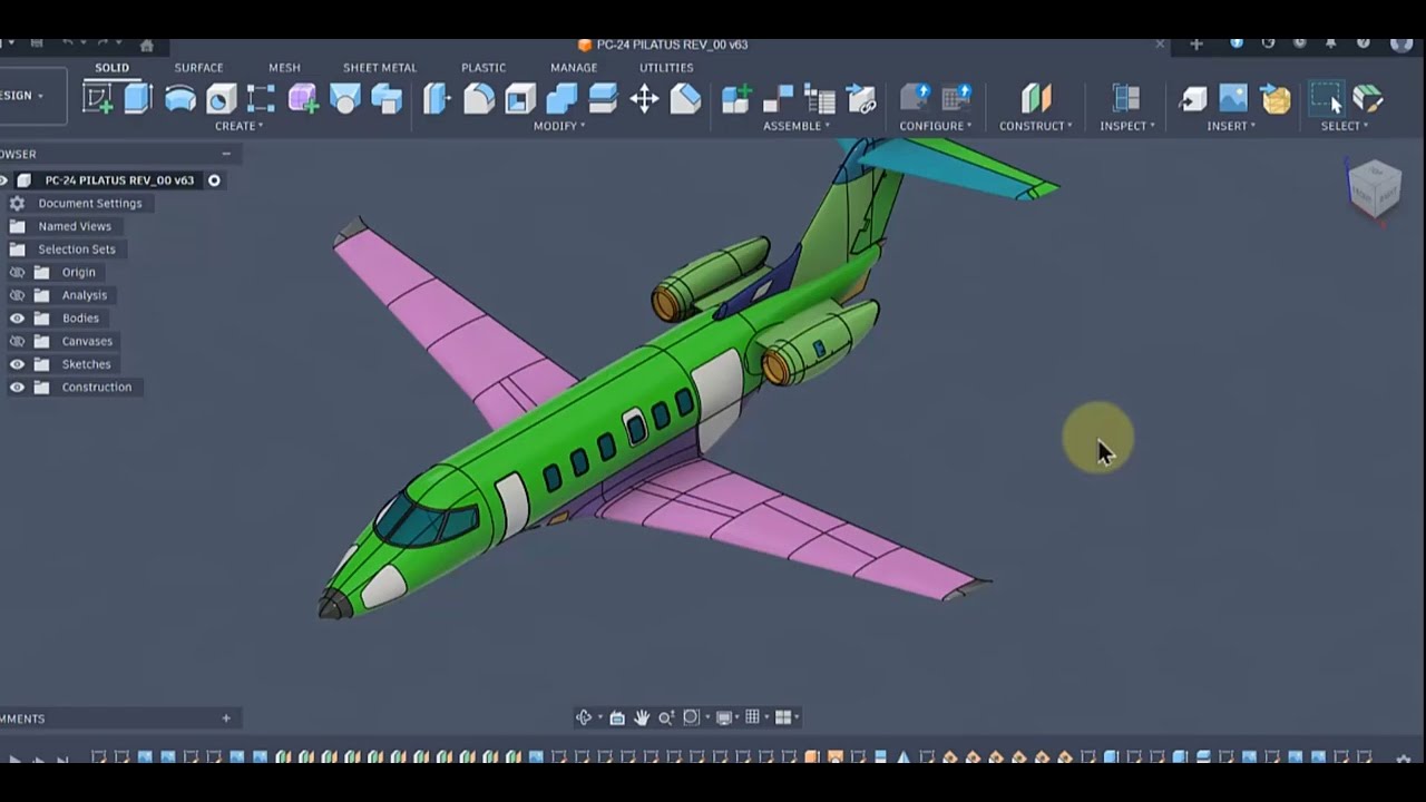 VIDEO 65 CREATE SURFACE FLAPS E AIRELRONS