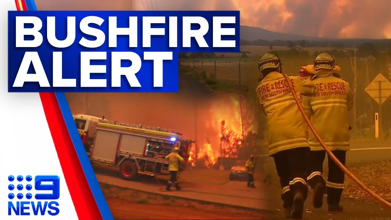 Residents brace as scorching temperatures spark bushfire alert | 9 news Australia