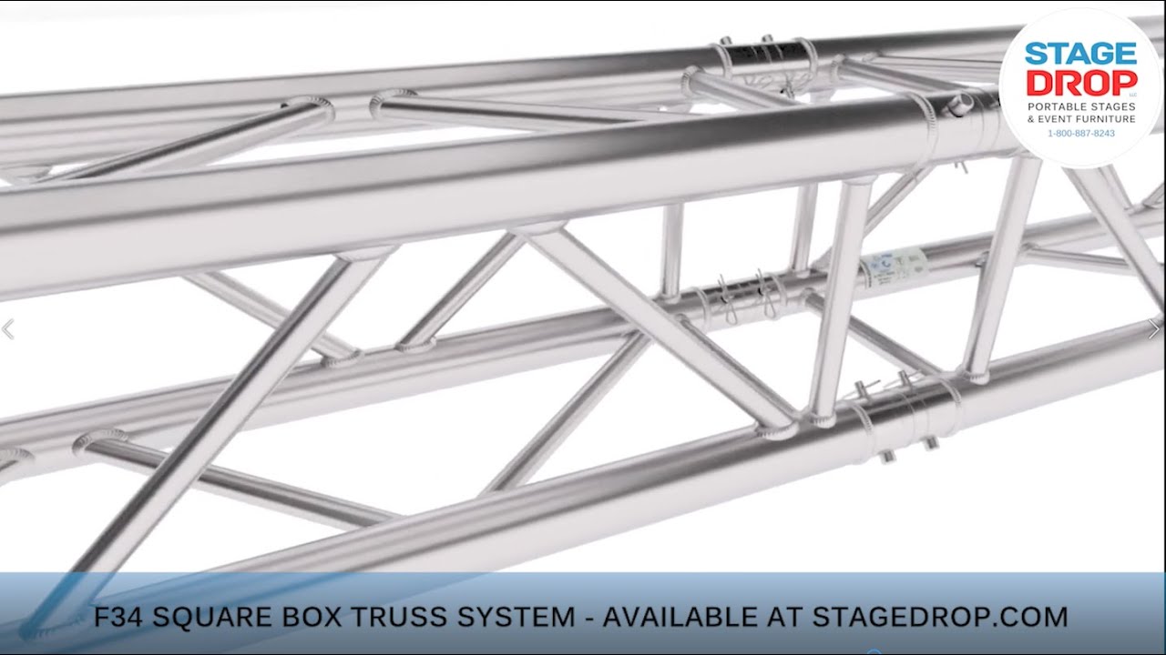 F34 Square Box Aluminum Truss System - StageDrop