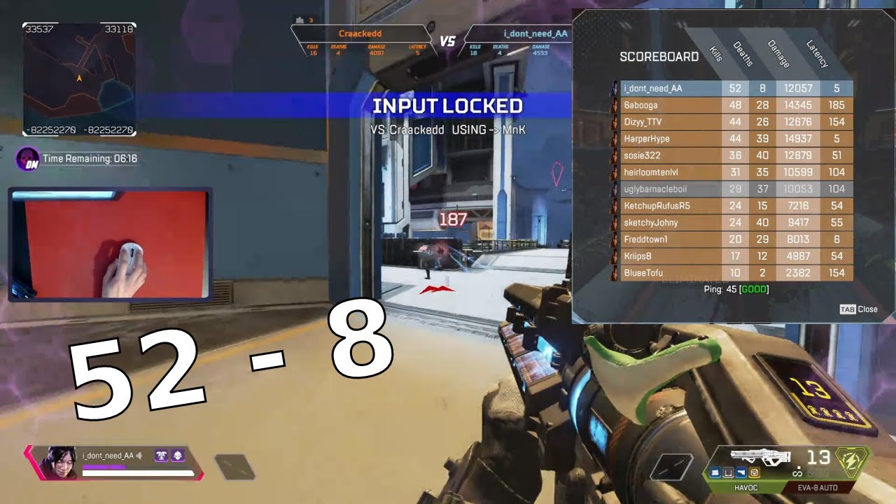 52-8 | #1 Maggie Finland Plays Apex 1v1s | R5 Reloaded 1v1 servers 