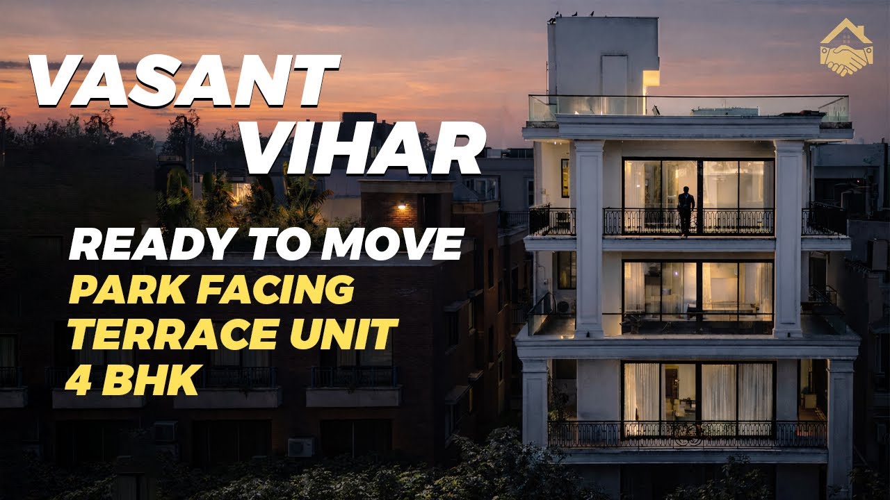 Ultra Luxury Park Facing 4 BHK Top Terrace in Vasant Vihar | South Delhi Home Tour
