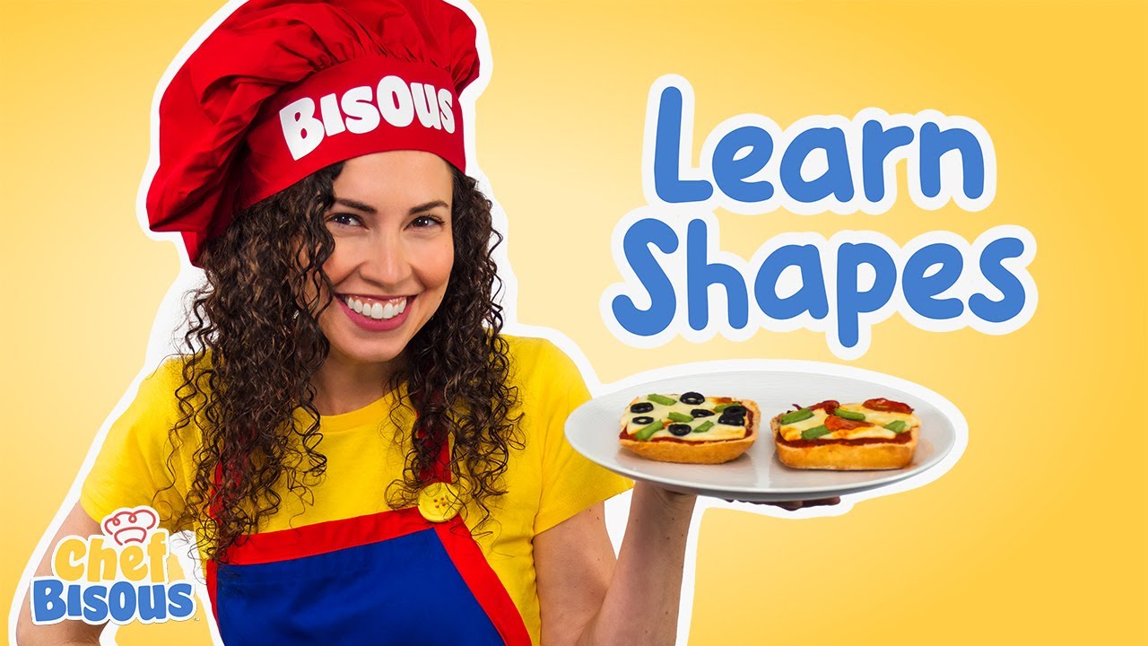 Learn Shapes with Chef Bisous | Song and Pizza Recipe | Fun Educational Video for Kids