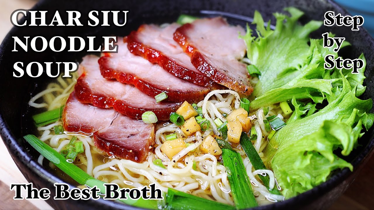 Mì Xá Xíu - Học BÍ QUYẾT Nấu Nước Lèo Chánh Gốc Của NGƯỜI HOA - Vàng - Thơm Thật Thơm - Trong Vắt