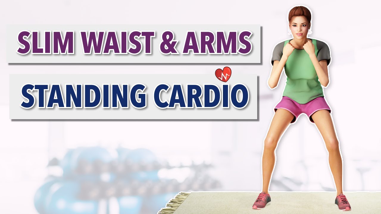 20 Min Intense Standing Cardio For Slim Waist and Arms