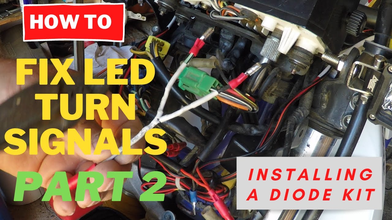 Fix your Motorcycle LED Turn Signals - Installing a Diode Kit