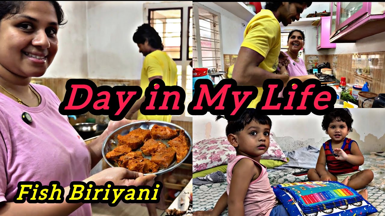 Day in My life | fish biryani recipe | Couple vlog #dailyvlog