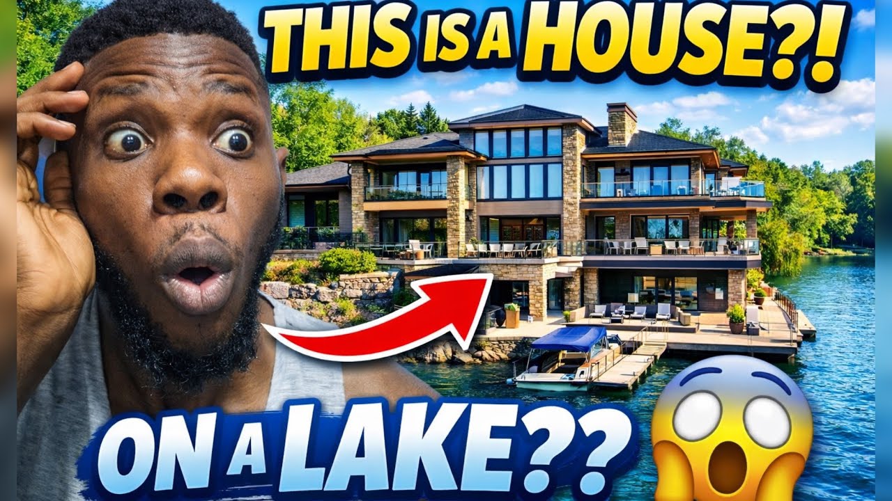 Inside an American Lakefront Dream Home For Sale | Luxury House Tour Reaction