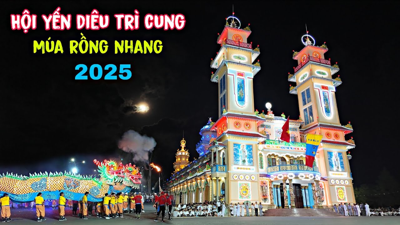 Mãn nhãn với màng múa rồng nhang tuyệt đẹp tại Tòa Thánh Tây Ninh 2025