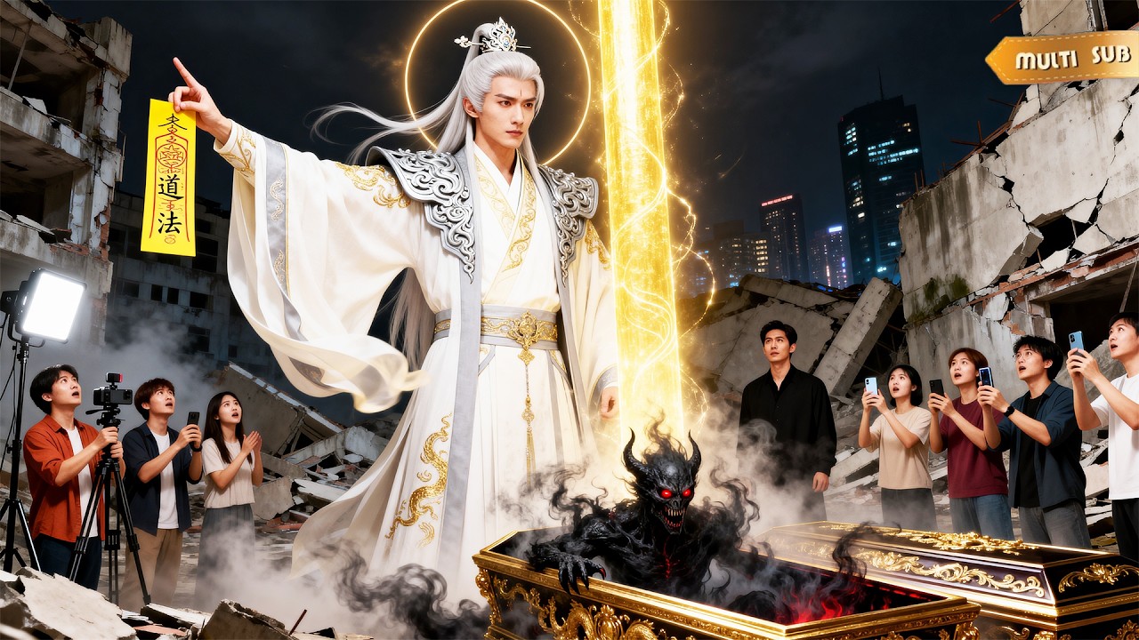 【FULL】直播正嗨，棺中萬年老祖驟然睜眼，剎那風雷裂空，星辰逆轉，滿門不肖子孫顫抖跪地！#短劇 #鑑寶 #戰神