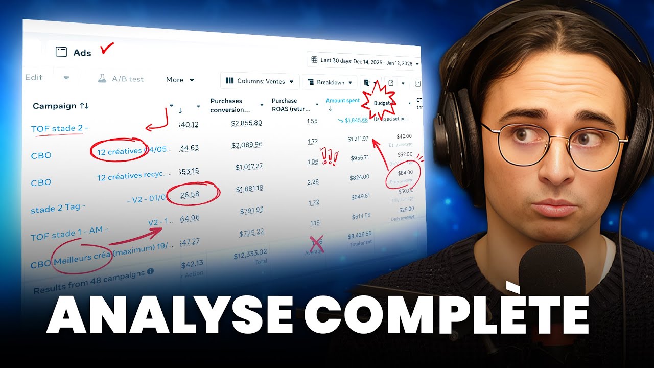 J'analyse un compte Facebook Ads en direct ! (E-commerce)