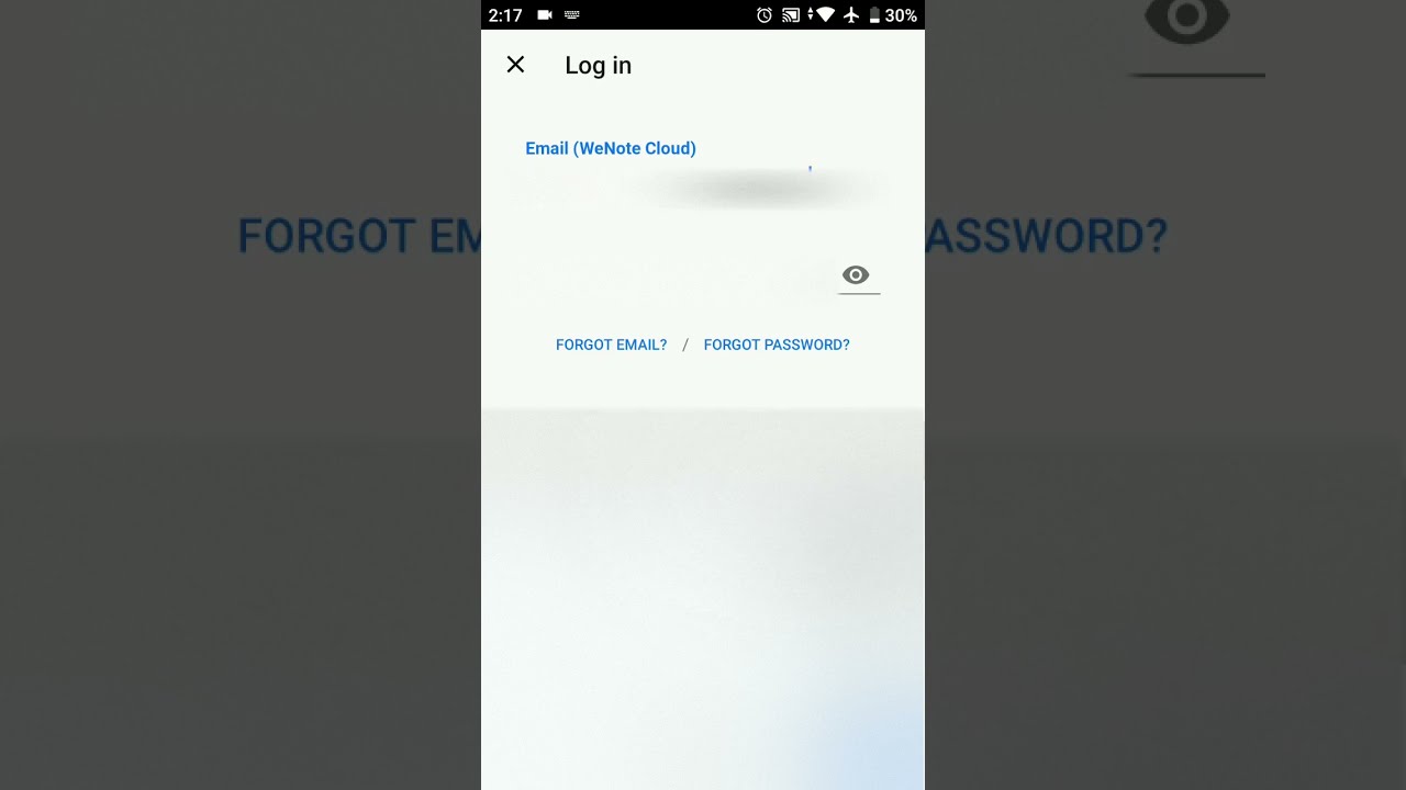 Tap to sync via WeNote Cloud