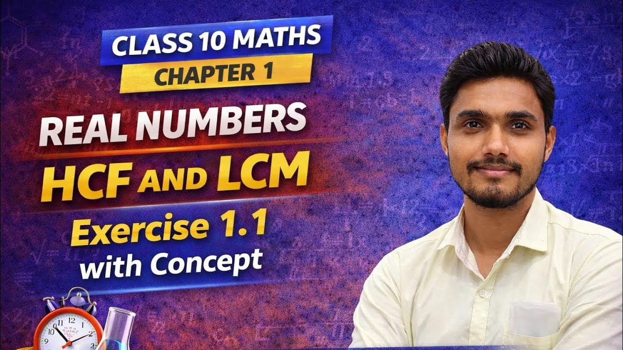 Class 10th Chapter 1 Real Numbers Exercise 1.1 With Concepts #cbse #class10 #class102027 #realnumber
