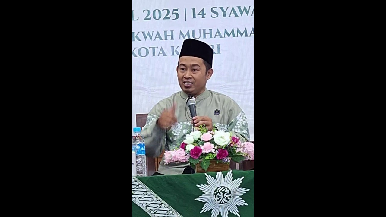 Ustadz Mujiman Di Gedung Muhammadiyah PDM Kediri