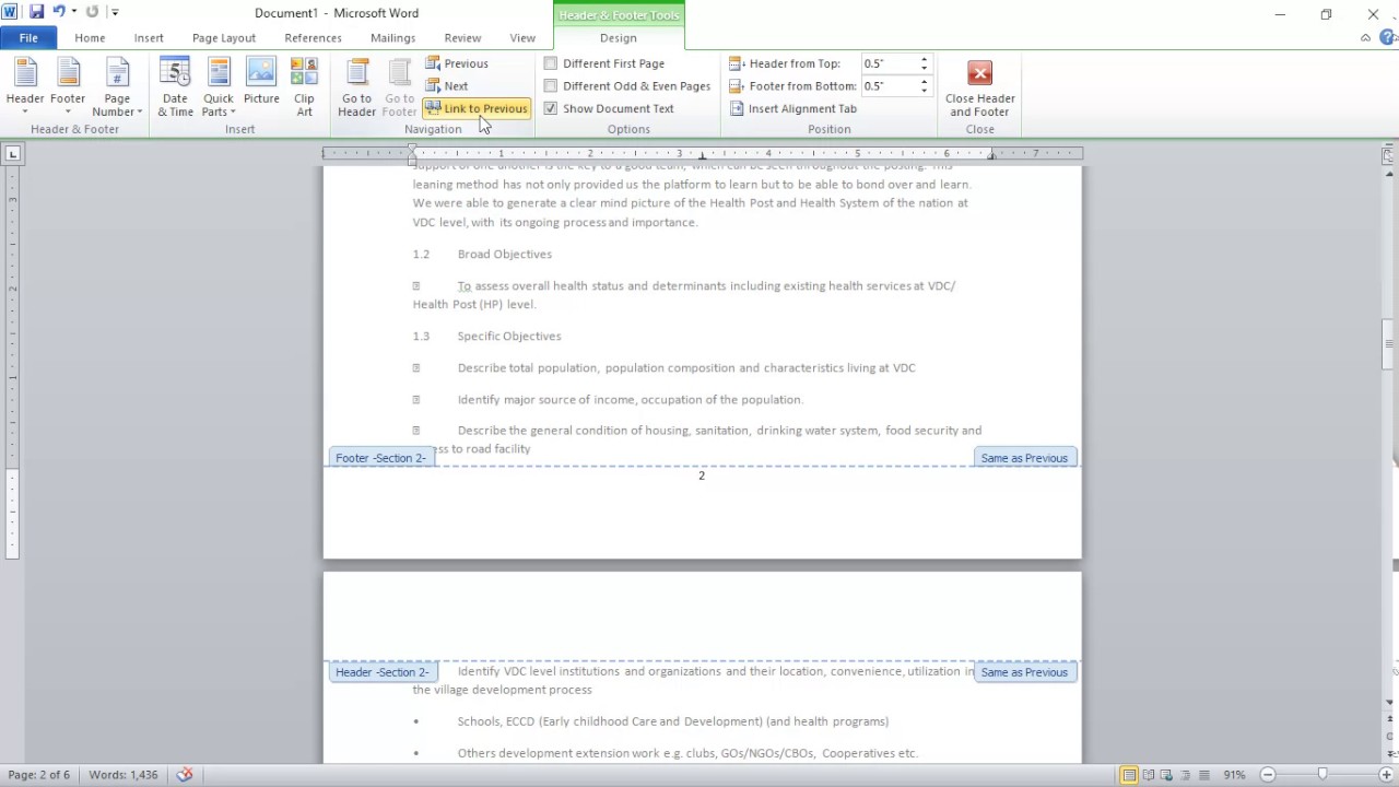 How to remove page number from cover page