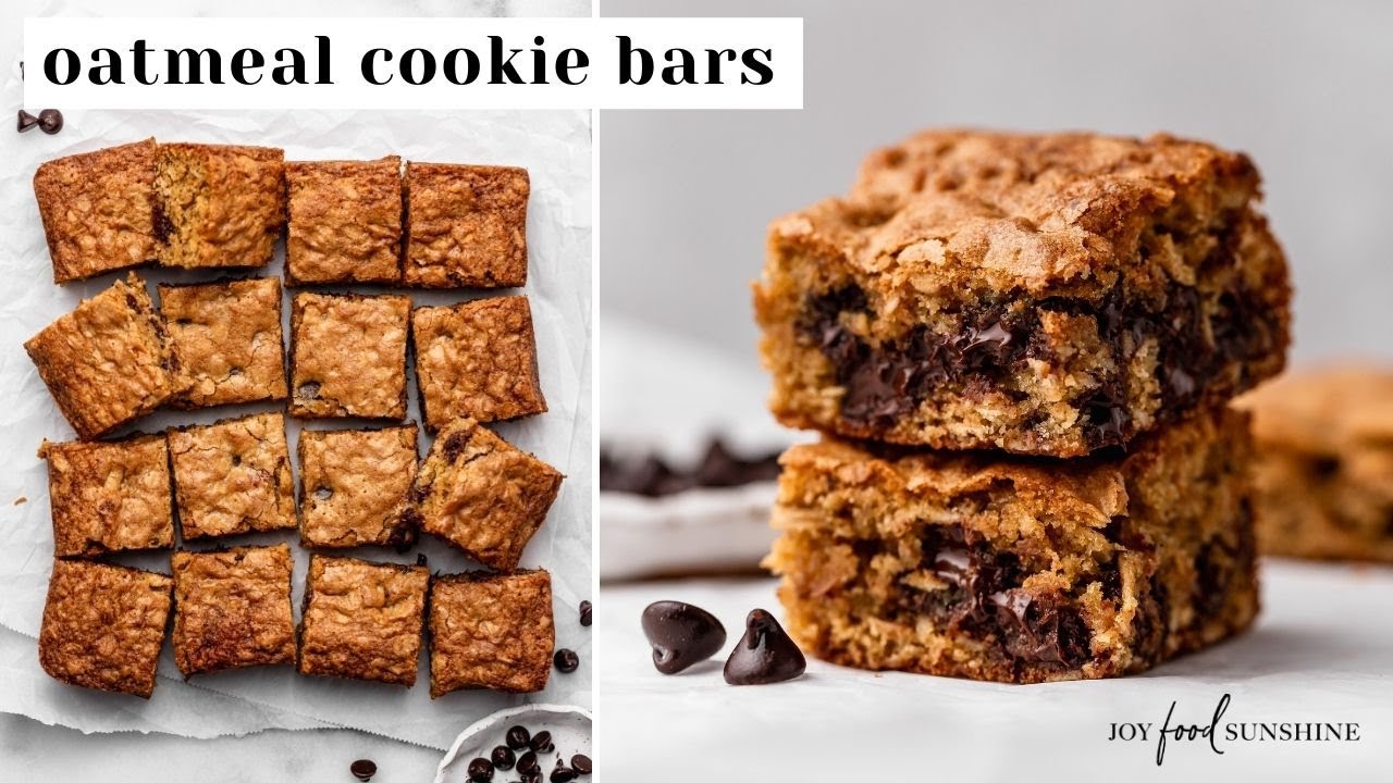 Chocolate Chip Oatmeal Cookie Bars