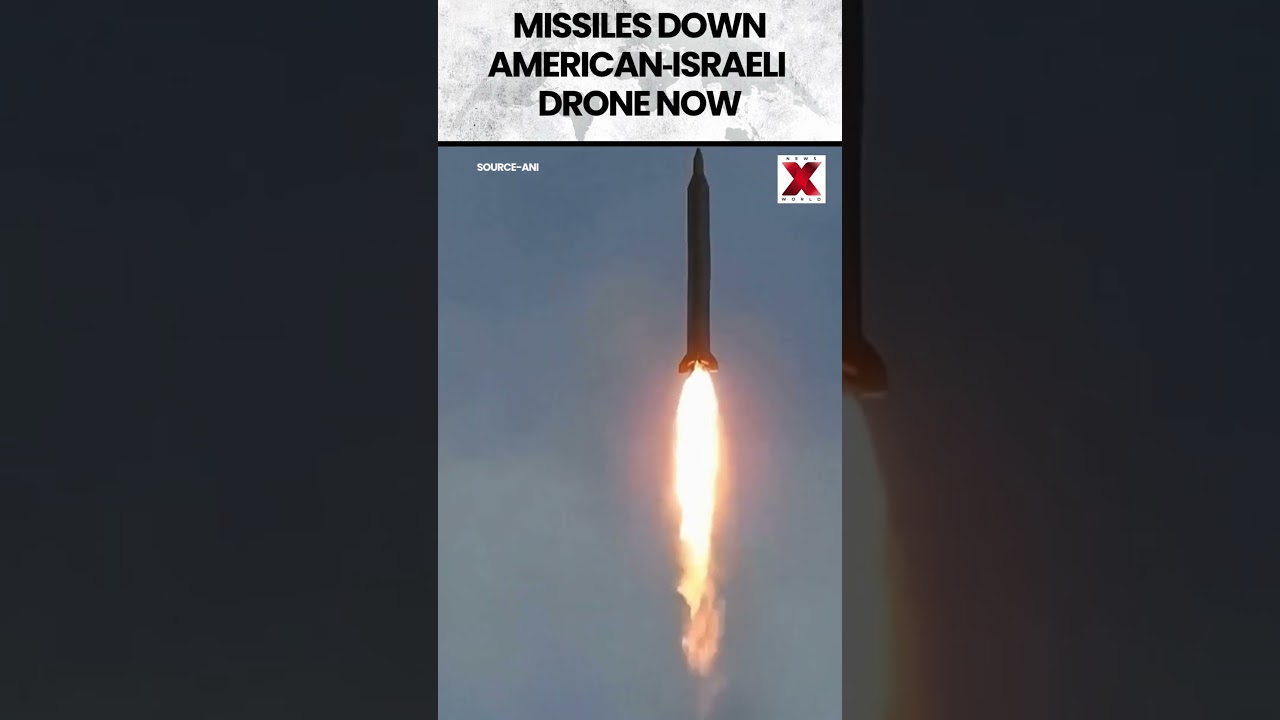 #iranisraelwar | Иранские государственные СМИ показывают, как беспилотники сбили израильско-амери...