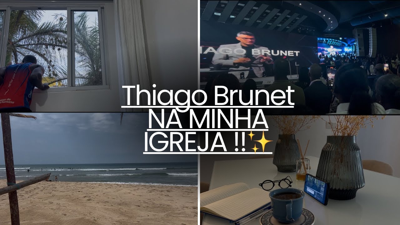 Uma semana abençoada: Thiago Brunet na minha igreja + momentos de fé + Praia🌊 + Família + Comida|🙏✨