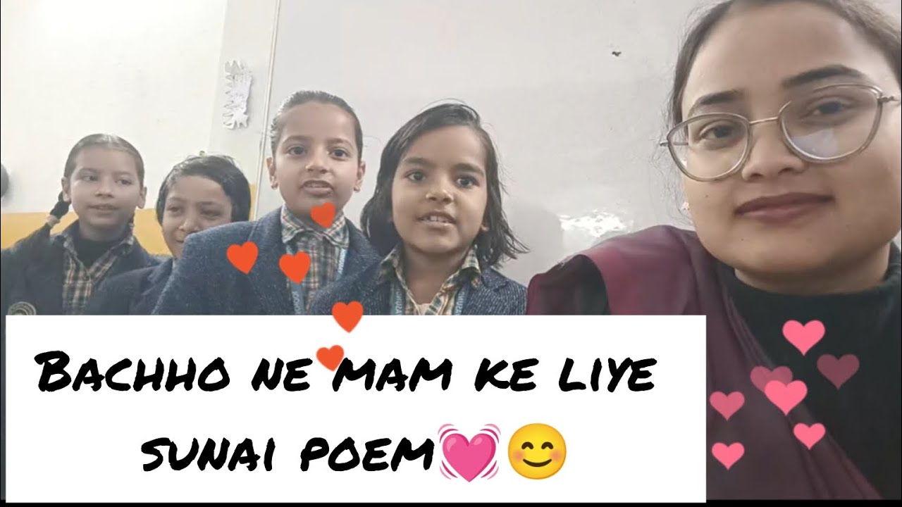 Cute student's sing a song for her #teacher #studentlife #teacherlife #schoollife #studentslove