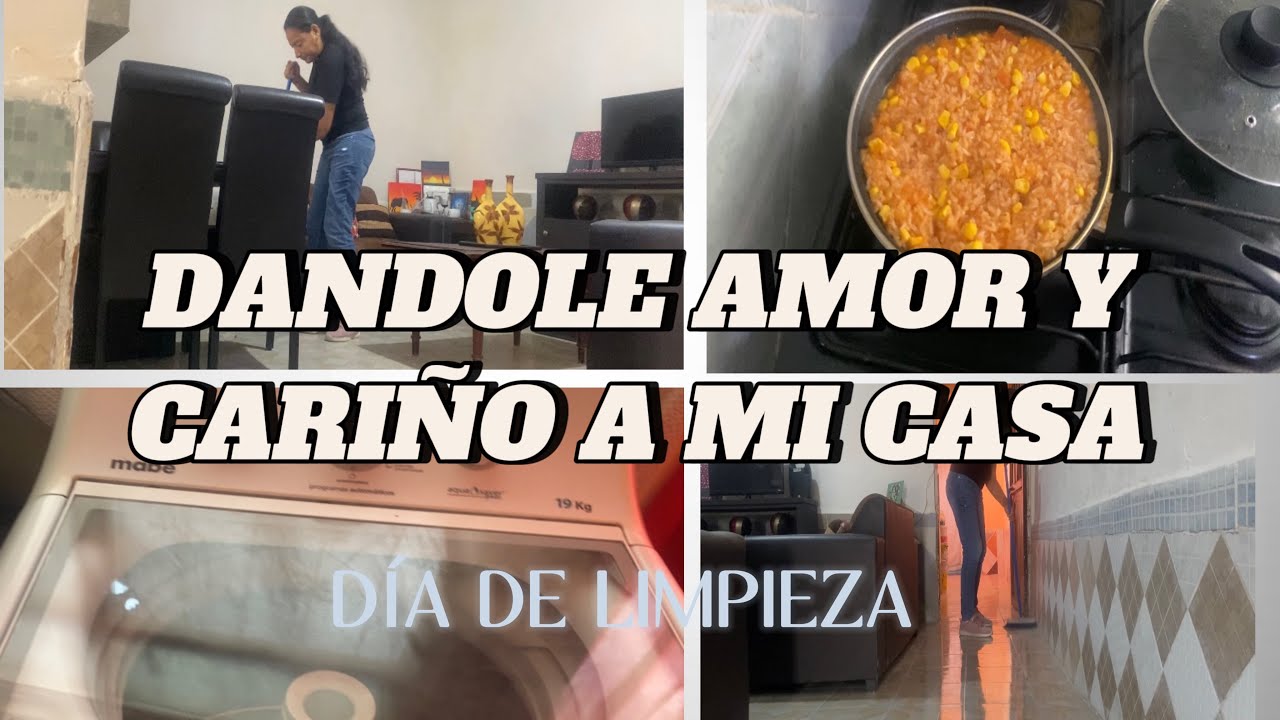 LIMPIANDO MI LAVADORA, DANDOLE AMOR A MI CASA DÍA DE LIMPIEZA Y HACIENDO DE COMER UN DELICIOSO ARROZ