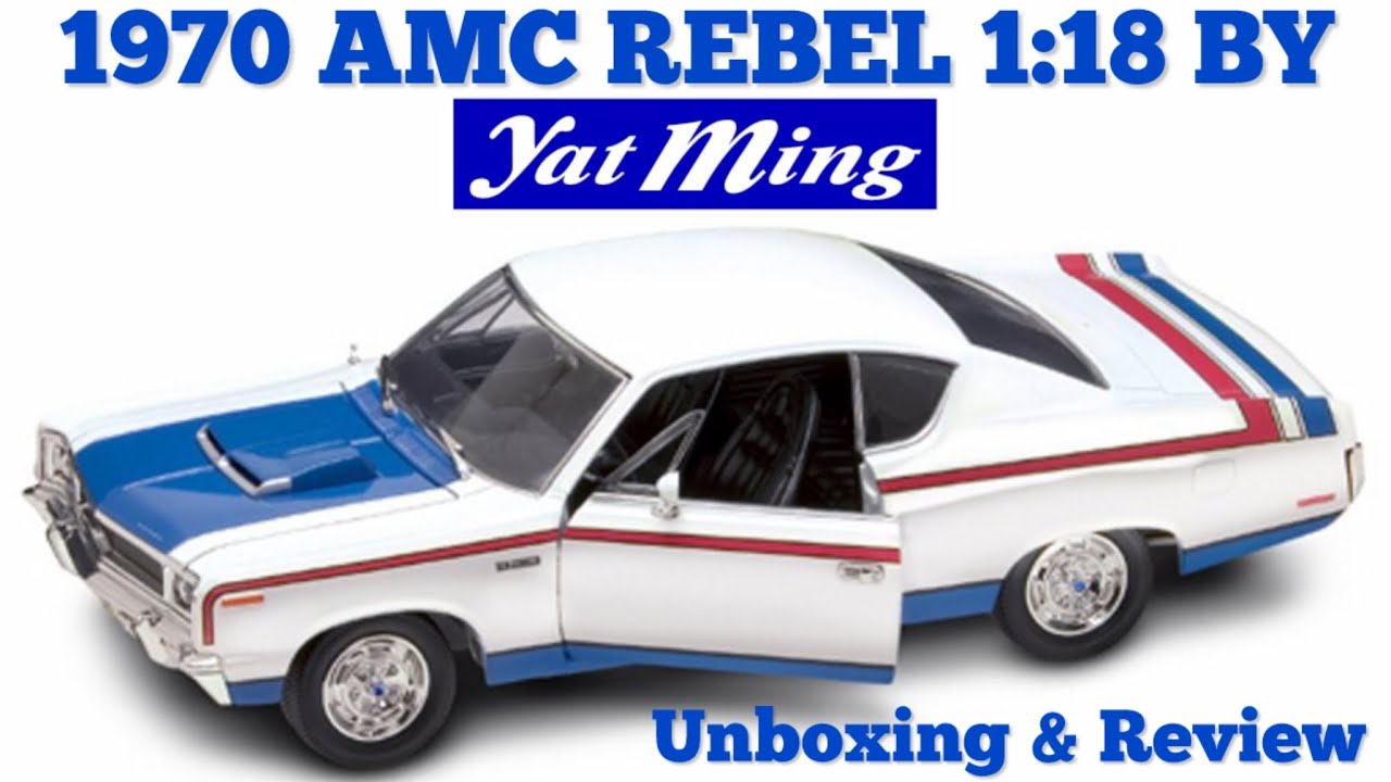Распаковка и обзор модели AMC REBEL By Road Signature (Yat Ming) 1970 года в масштабе 1/18!