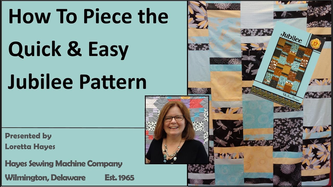 Quick and Easy Quilt using the JUBILEE Pattern and LAYER CAKES