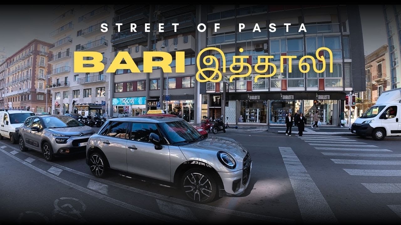 Bari Pasta Street Walk 🇮🇹 | Best Beach & Food | Tamil Travel Vlog