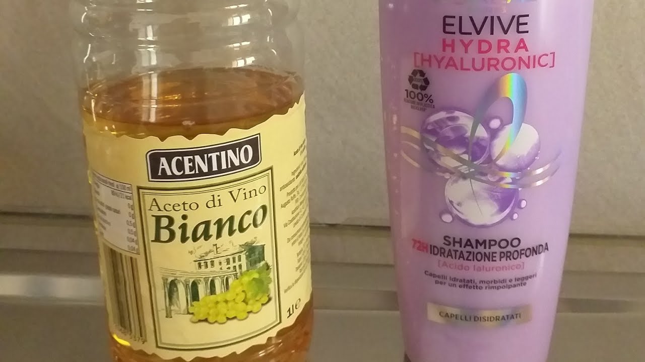 ACETO E SHAMPOO SEMPLICE TRUCCO PER FAR SPLENDERE I TUOI VETRI