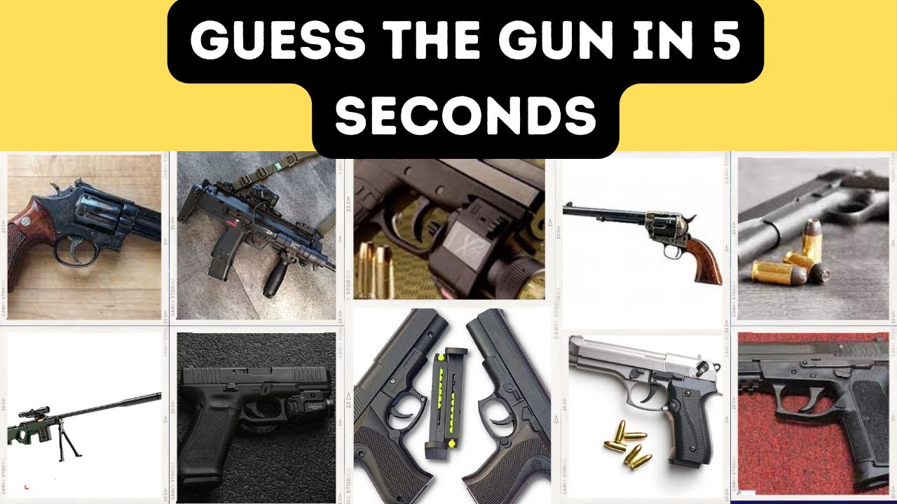 Guess the Weapon in 5 Seconds | 20 Guns in the World