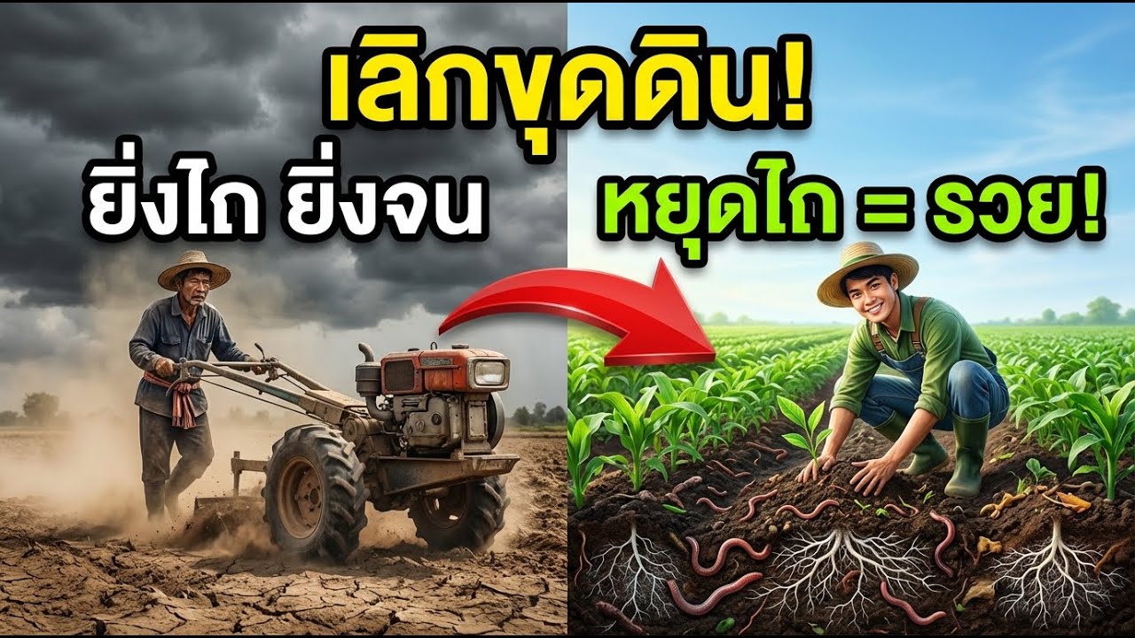 เลิกขุดดิน! ยิ่งขุดยิ่งทำลายจุลินทรีย์