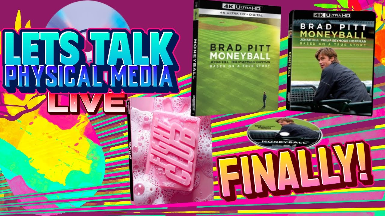 Fight club and Moneyball 4k steelbooks are finally coming - Lets talk physical media LIVE