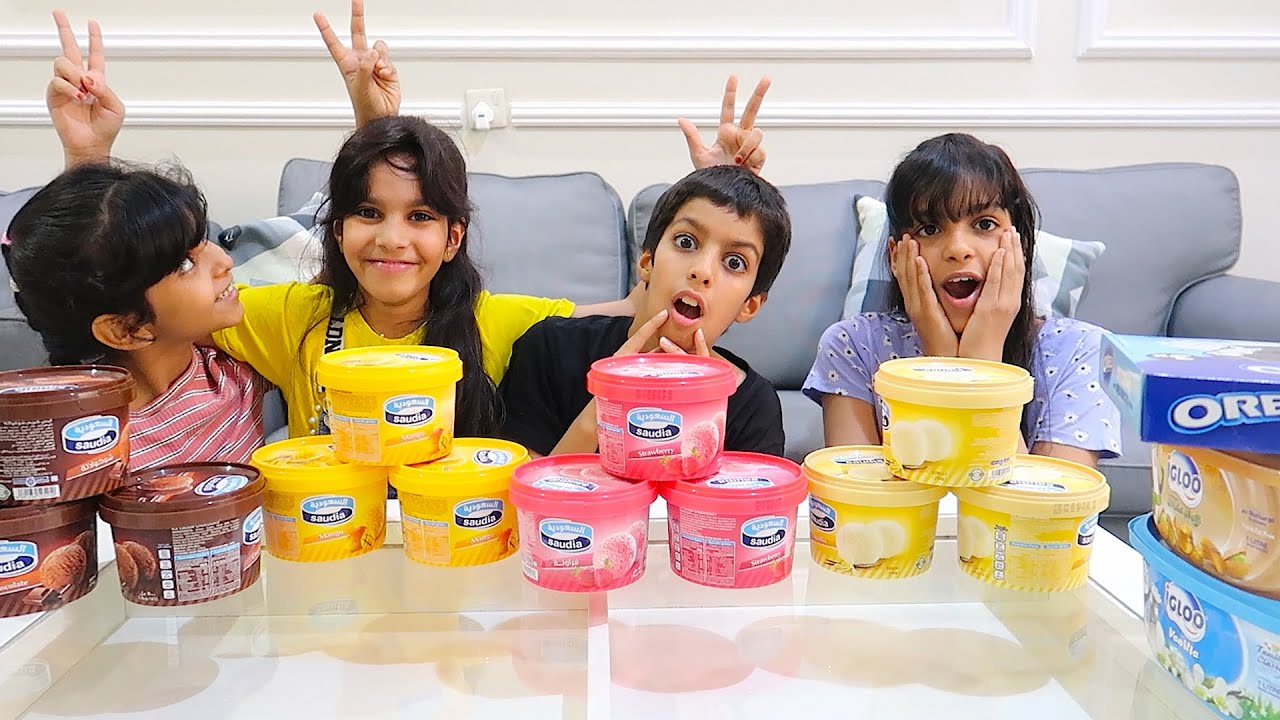 تحدي الايس كريم !! Ice cream challenge