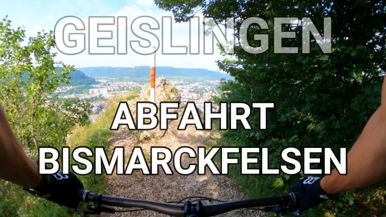 MTB GEISLINGEN - SINGLETRAIL ABFAHRT VOM BISMARCKFELSEN - 5 TÄLER TRAILS