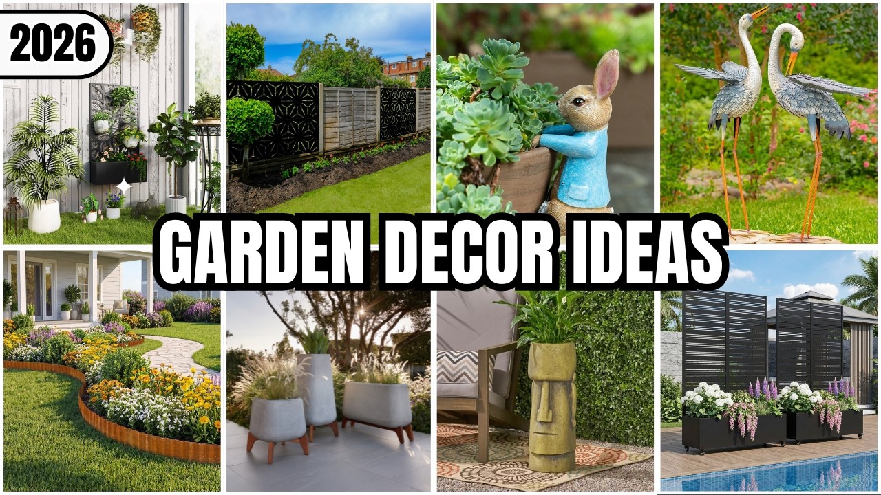 2026 Garden Decor Ideas for Home Outdoor Spaces | Easy Makeovers for Stunning Yards