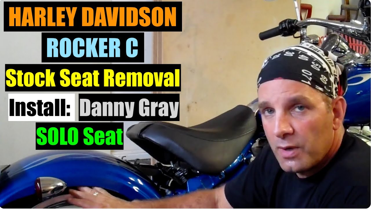 How To Remove Stock Seat Harley Davidson Rocker Install Danny Gray Solo Seat #harleydavidson #seat