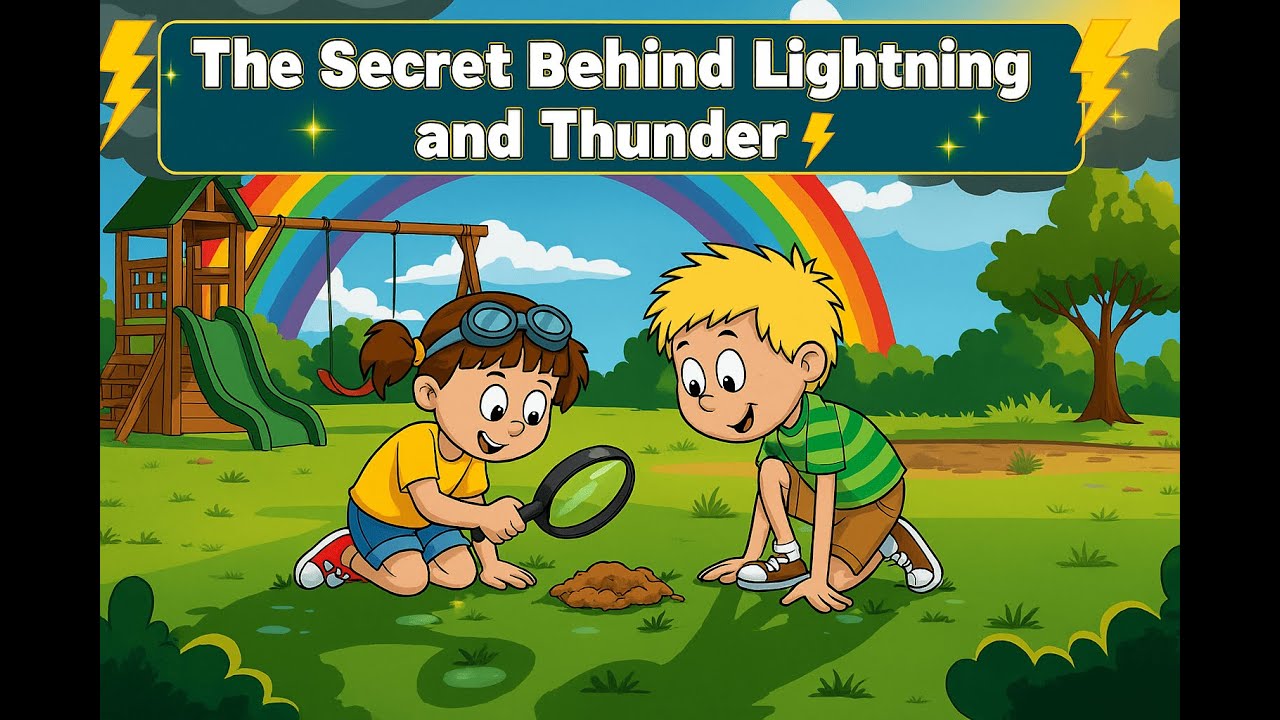 The Secret Behind Lightning and Thunder ⚡ | AI Animated Science for Kids (Ep.4)
