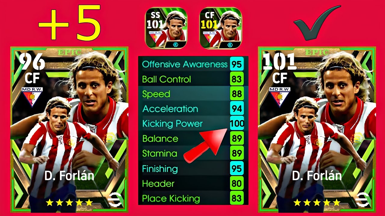 How to train New Forlan 101 card🔥 | EFOOTBALL 2024 mobile