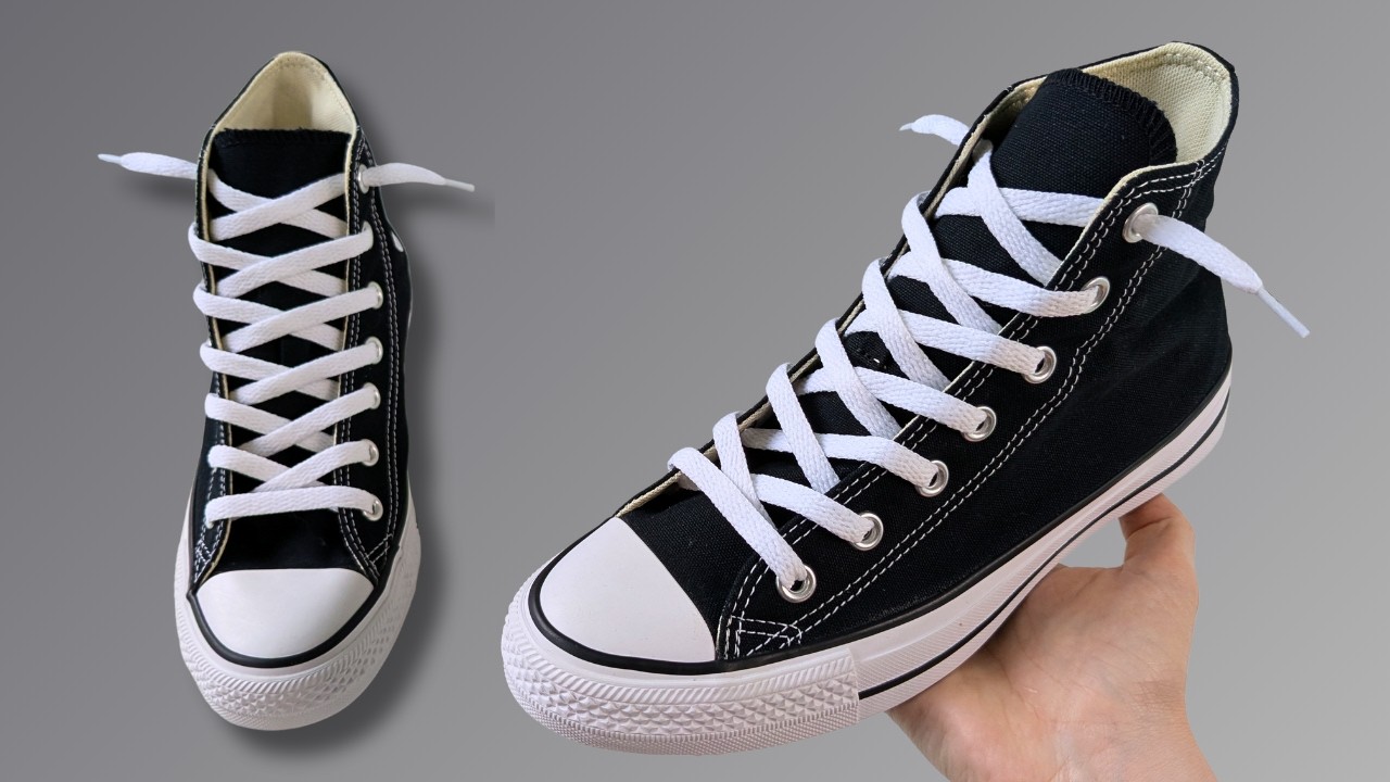 HOW TO LACE CONVERSE (LOOSE WAY)
