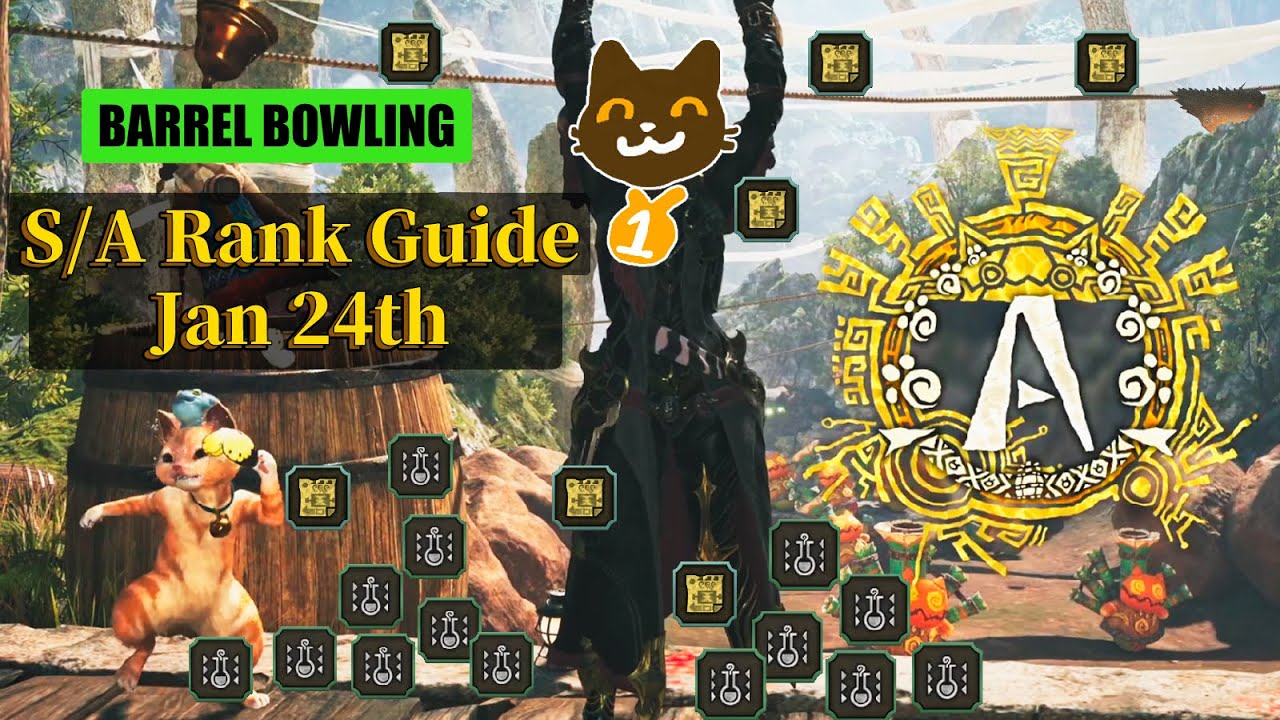 Barrel Bowling A Rank 1/24/2026 #mhwilds #barrelbowling