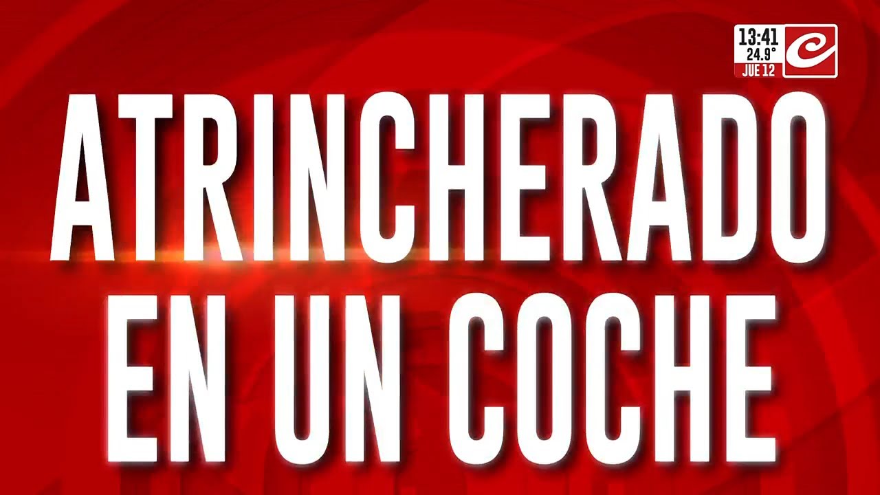 Atrincherado en un coche y armado con un revolver: fuerte operativo policial