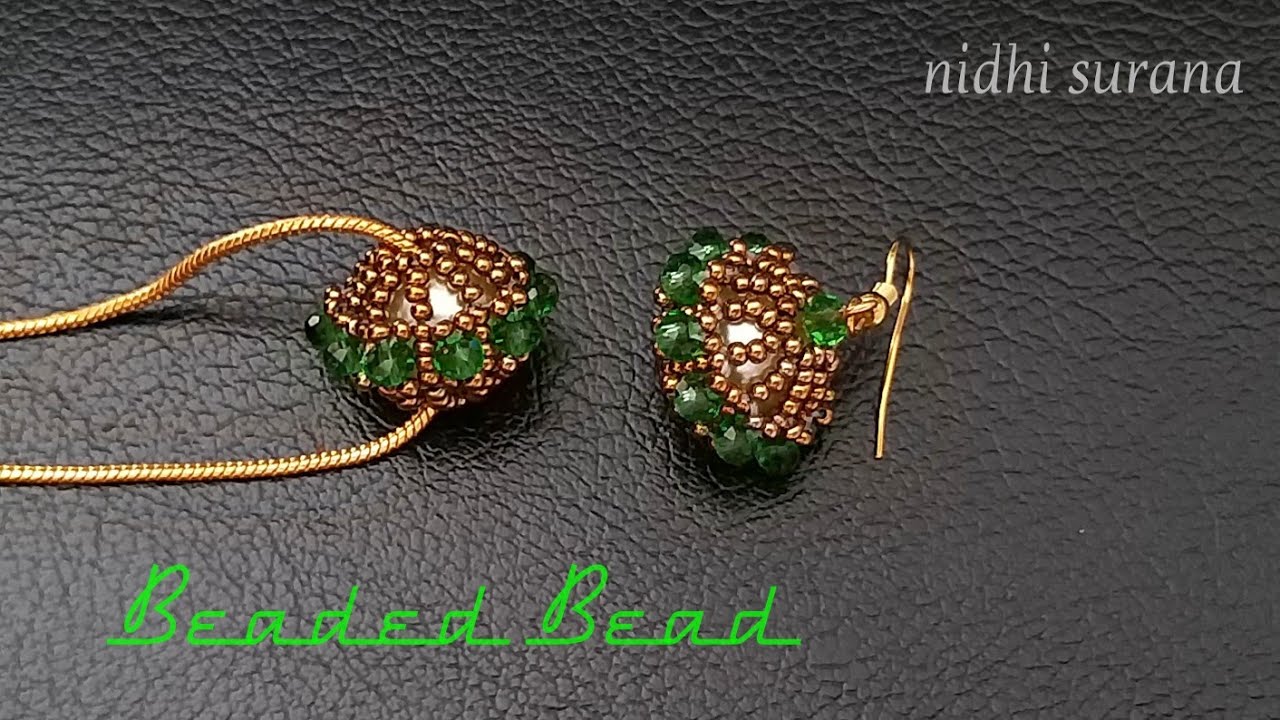 ⚜️ Gorgeously Easy Beaded Bead || How to make || Tutorial DIY (0364)