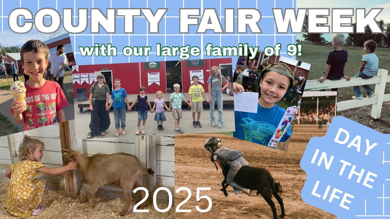 COUNTY FAIR WEEK | Day In The Life | Family of 9