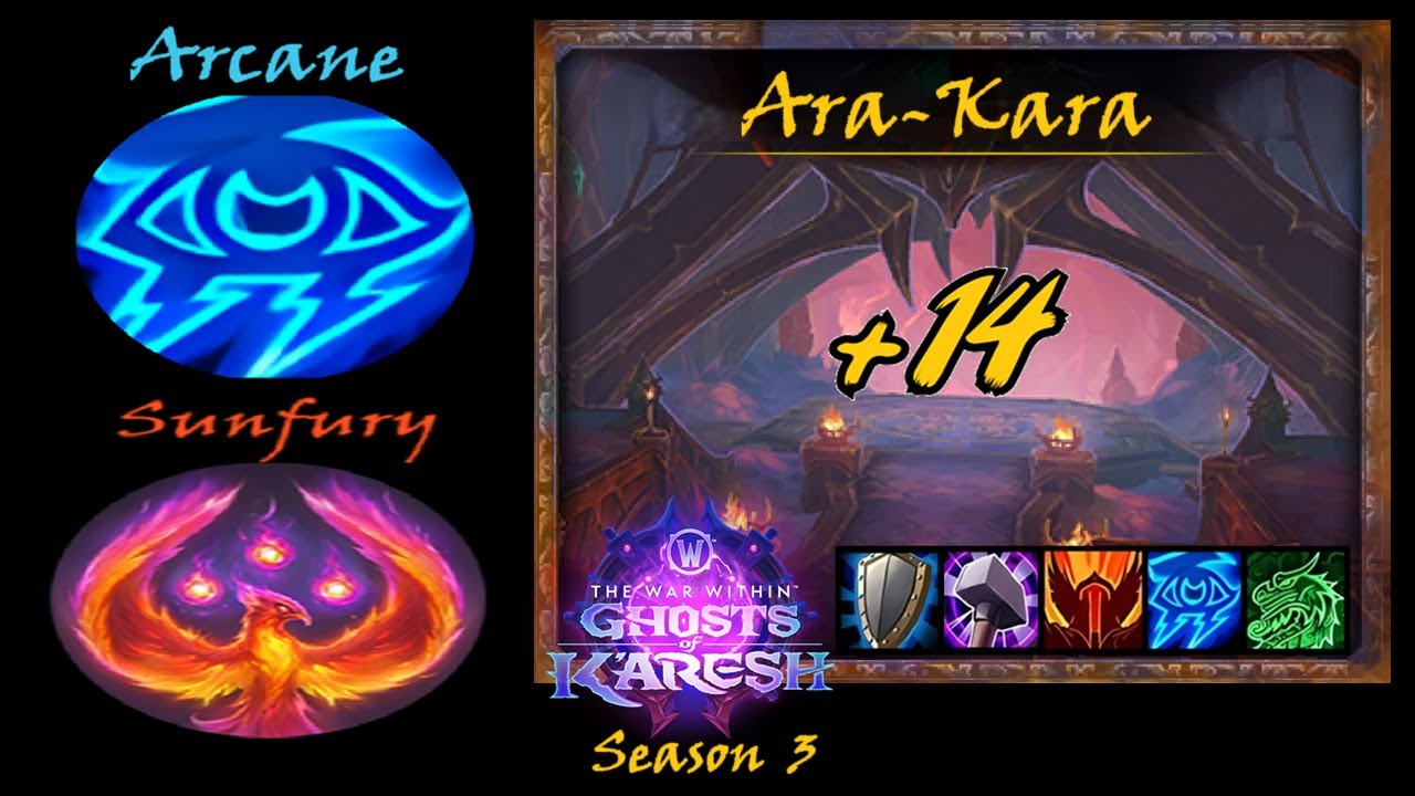 S3, +14 Ara-Kara (weekly alt key) Arcane/Sunfury Mage PoV (2025-09-29)
