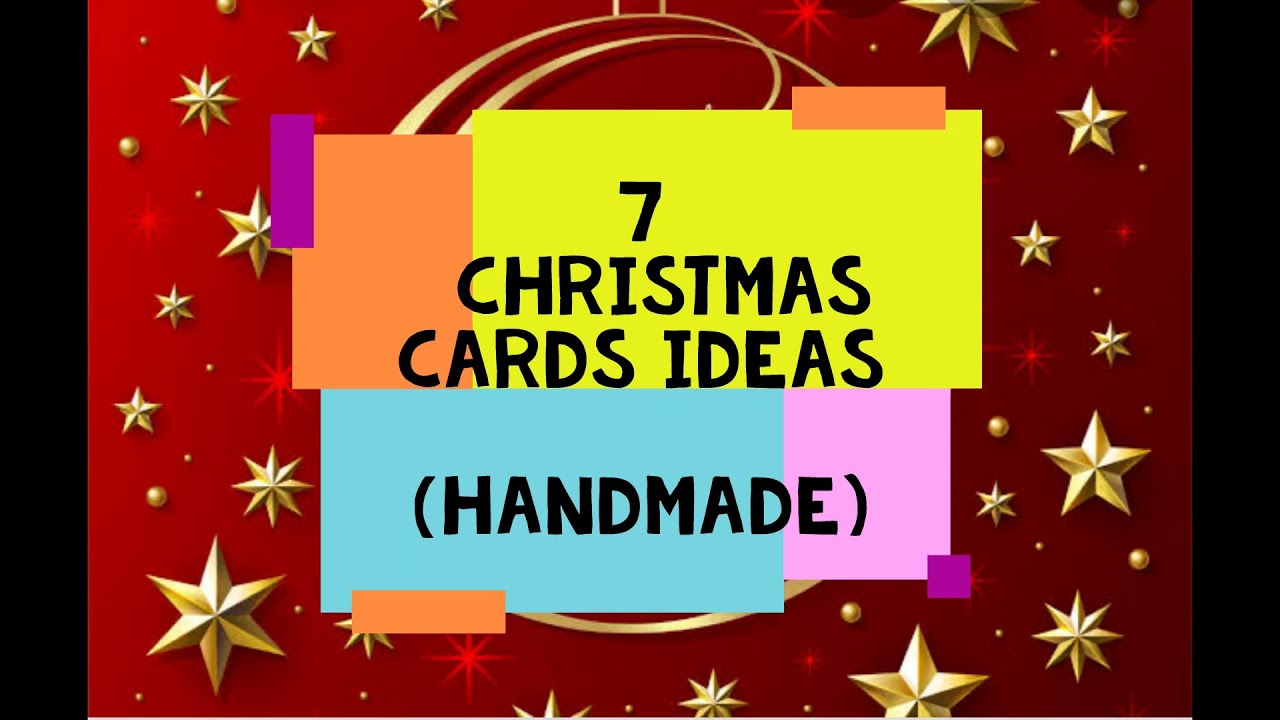 7 Christmas Card Making | Handmade Christmas Greeting Cards | Easy Christmas Card Ideas