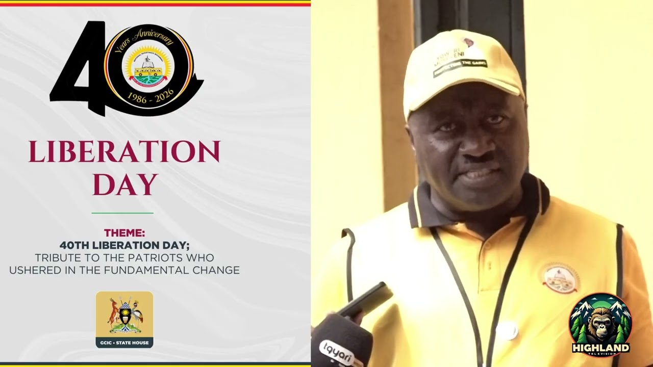 NRM'S EDISON POLITICAL SPEAKS ON 40 YEARS OF LIBERATION